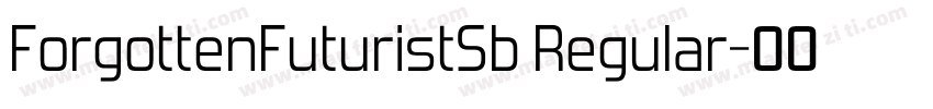 ForgottenFuturistSb Regular字体转换